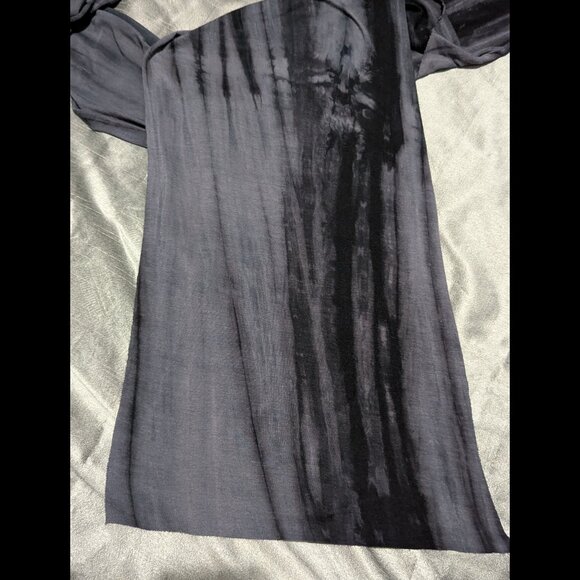 Rivetted Official Monsoon Tie Dye Grey Classic Slit Dress Medium - Picture 5 of 8